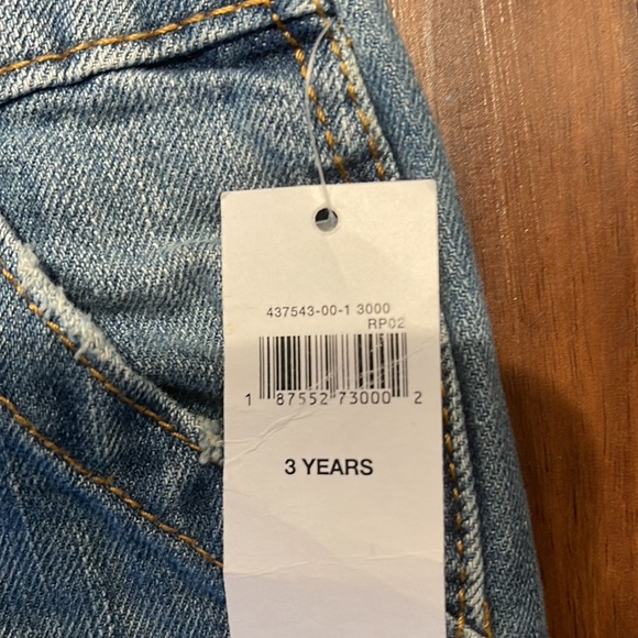 GAP Kids , Girl’s Denim Shortalls with Medium Wash - Picture 4 of 4